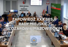 Miliony więcej na oświatę. Zapowiedź XXX sesji Rady Miejskiej w Ożarowie Mazowieckim.